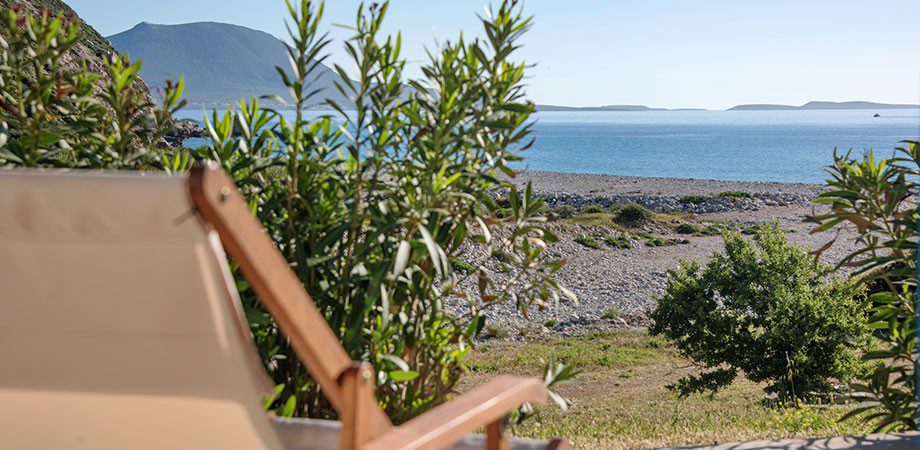 Outside chair House on Komponada beach